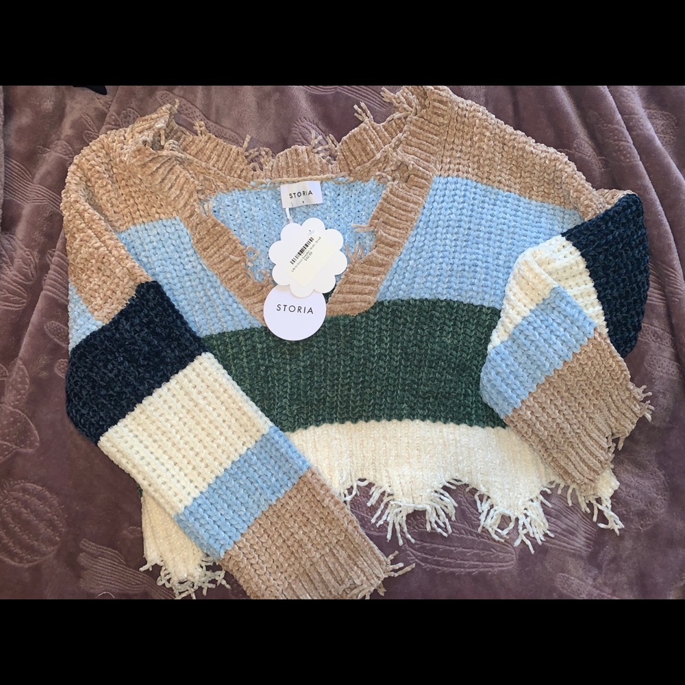 Hopes Oversized Fringe Sweater